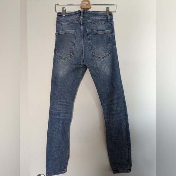 Zara blue high waisted skinny jeans in size 36 - Picture 3 of 3